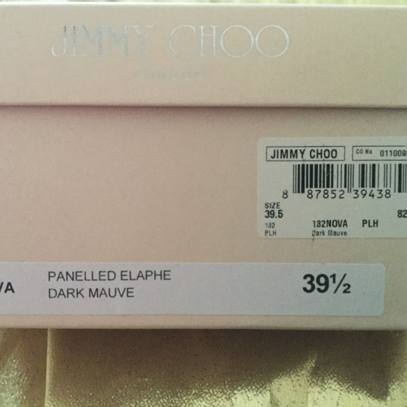 Jimmy Choo Open Toe Stiletto - Dark Mauve - 38.5 - Picture 2 of 6